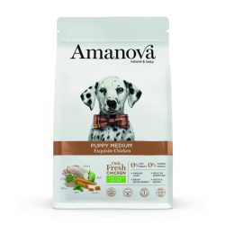 Amanova Kylling - Hvalpefoder til mellemstore hunde - 12 kg