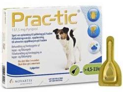 Prac-tic loppemiddel til små hunderacer (4,5 - 11 kg)